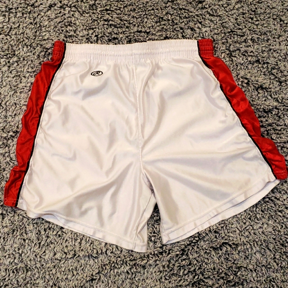 Rawlings Athletic Shorts Women's White & Red